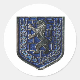 Sticker Rond Bleu crête de Jérusalem