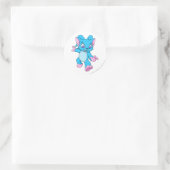 Sticker Rond Bleu d'Acara (Sac)