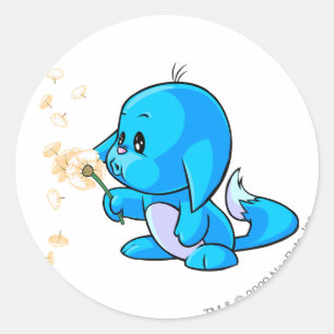 Sticker Rond Bleu de Kacheek