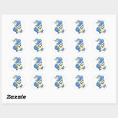 Sticker Rond Bleu de Meerca (Feuille)