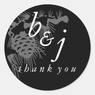 Sticker Rond Bleu de rose d'autocollants de faveur de mariage