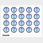 Sticker Rond bleu du vote en 2026 (Feuille)