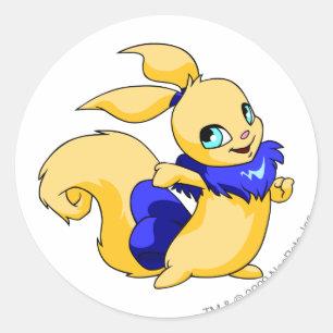 Sticker Rond Bleu d'Usul