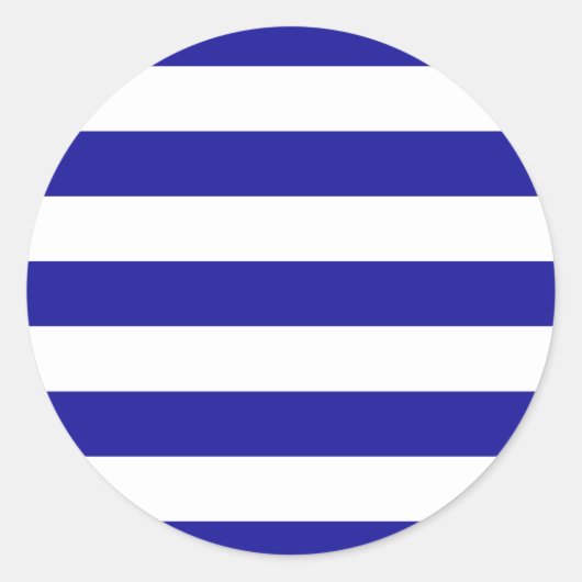 Sticker Rond Bleu et blanc de base (Devant)