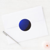 Sticker Rond bleu et noir (Enveloppe)