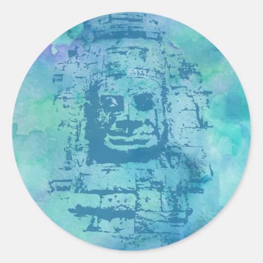 Sticker Rond Bleu face Bayon (Devant)