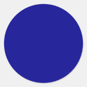 Sticker Rond Bleu Foncé (Devant)