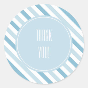 Sticker Rond Bleu Glacé