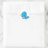 Sticker Rond Bleu Kacheek (Sac)