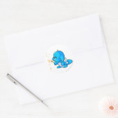 Sticker Rond Bleu Kacheek (Enveloppe)