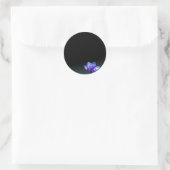 Sticker Rond BLEU LOTUS SICKERS, personnalisez-le (Sac)