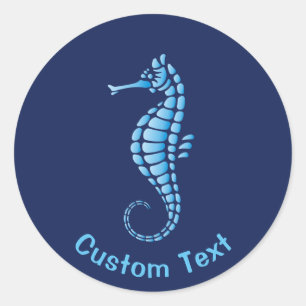 Sticker Rond Bleu marin