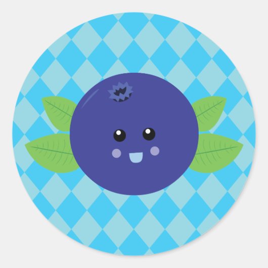 Sticker Rond Bleu mou (Devant)