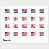 Sticker Rond Bleu Obamuniste (Feuille)