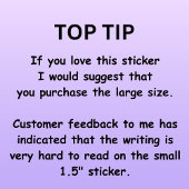 Sticker Rond Bleu poussière blanc Mariage moderne Merci