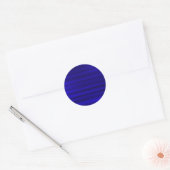 Sticker Rond Bleu profond brossé (Enveloppe)