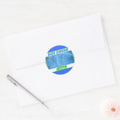 STICKER ROND BLEU RÊVE SATIVA (Enveloppe)