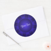Sticker Rond Bleu ruban pour Customiser (Enveloppe)