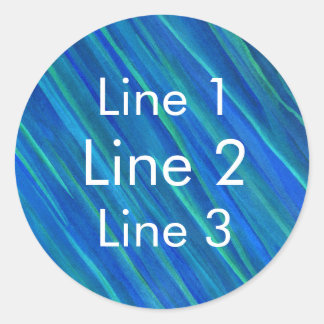 Sticker Rond bleu Saturne