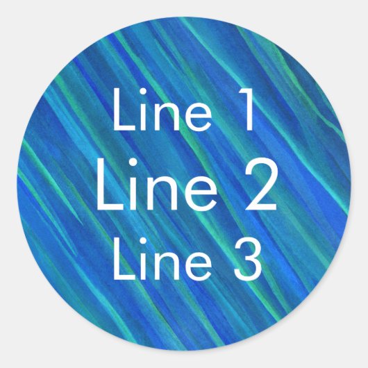 Sticker Rond bleu Saturne (Devant)