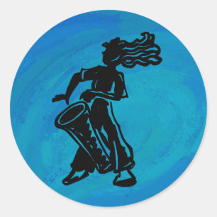 Sticker Rond Bleu tambour Boogie Nights New York