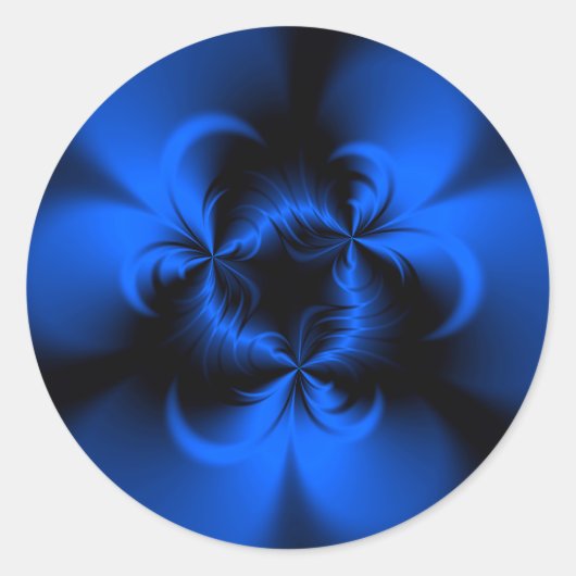 Sticker Rond Bleu tordu (Devant)