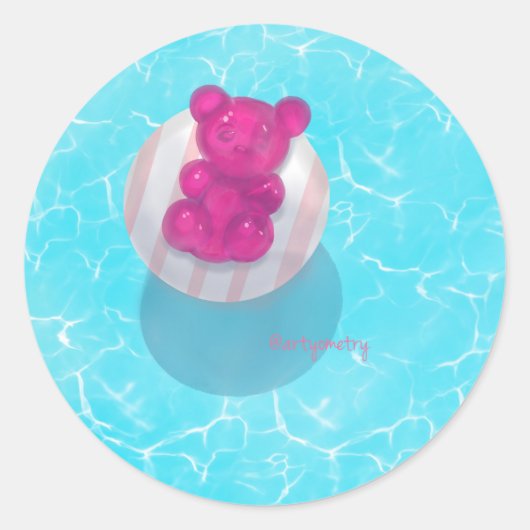 Sticker Rond Bleu vif (Devant)