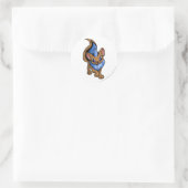 Sticker Rond Bleu Xweetok (Sac)