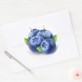 Sticker Rond Bleuets frais (Enveloppe)