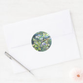 Sticker Rond Bleuets, fruit romantique Peinture d'aquarelle (Enveloppe)