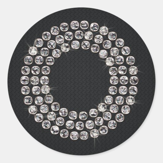 Sticker Rond bling - O (Devant)