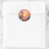 Sticker Rond Bliss Botanique - Un Jardin enchanteur (Sac)