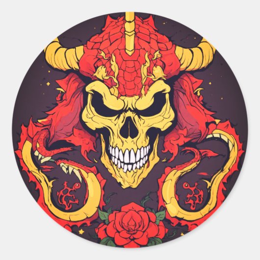 Sticker Rond "Bliss Fleur sauvage" (Devant)