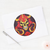 Sticker Rond "Bliss Fleur sauvage" (Enveloppe)