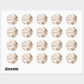 Sticker Rond Bliss intemporels - Merci (Feuille)