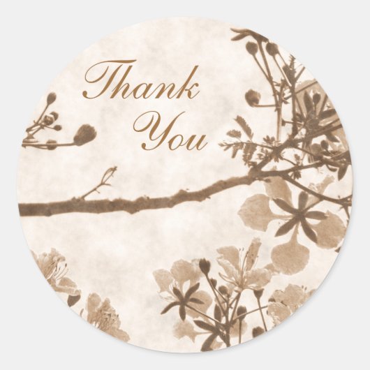 Sticker Rond Bliss intemporels - Merci (Devant)