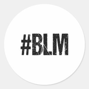 Sticker Rond #blm Black Lives Problème Inspirational Vintage Re