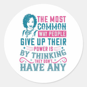 Sticker Rond BLM - N'abandonnez pas le pouvoir