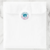 Sticker Rond BLM - Que devons-nous faire et dire d'autre ? (Sac)