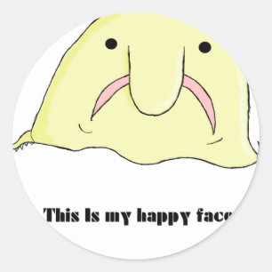 Sticker Rond Blobfish