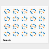 Sticker Rond blobulateur (Feuille)