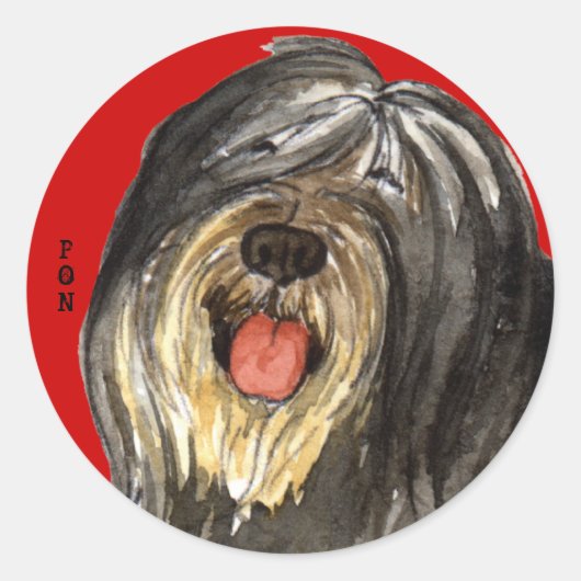 Sticker Rond Bloc de couleur PON (Devant)