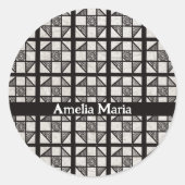 Sticker Rond Bloc patchwork Shoo Fly (Devant)