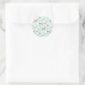 Sticker Rond Blocs de construction - bleu (Sac)