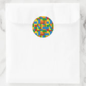 Sticker Rond blocs en plastique coloré (Sac)
