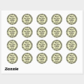 Sticker Rond Blocs - Modèle rond (Feuille)