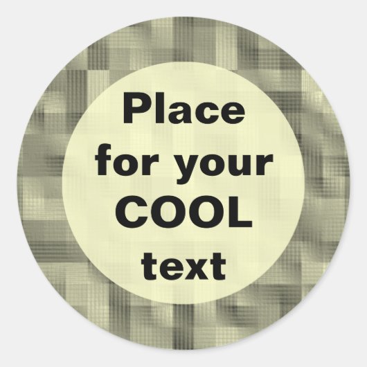 Sticker Rond Blocs - Modèle rond (Devant)