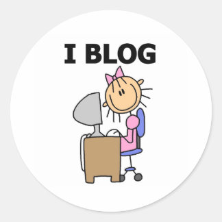 Sticker Rond Blog de la fille I
