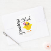 Sticker Rond Blogger Chick (Enveloppe)
