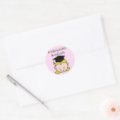 Sticker Rond Blond Girl Kindergarten Graduate (Enveloppe)